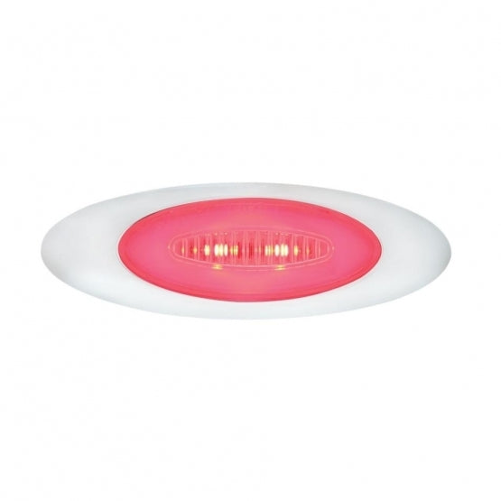 6 LED "M5 MILLENNIUM" MARKER LIGHT - GLO LIGHT- RED LED/CLEAR LENS
