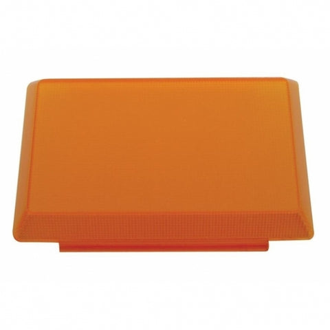  RECTANGULAR INTERIOR LIGHT LENS - AMBER