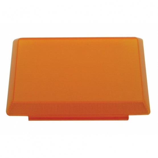  RECTANGULAR INTERIOR LIGHT LENS - AMBER