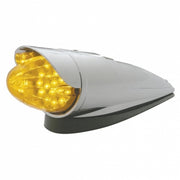 19 AMBER LED GRAKON 1000 STYLE REFLECTOR/CLEAR CAB LIGHT W/ VISOR - AMBER LENS