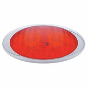 48 RED LED "PHANTOM III" S/T/T LIGHT W/ CHROME RIM - RED LENS