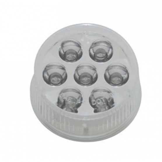 7 AMBER LED 2" REFLECTOR CLEARANCE/MARKER LIGHT - AMBER LENS