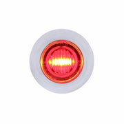 3 RED LED DUAL FUNCTION MINI AUXILIARY/UTILITY LIGHT W/ S.S. BEZEL - CLEAR LENS
