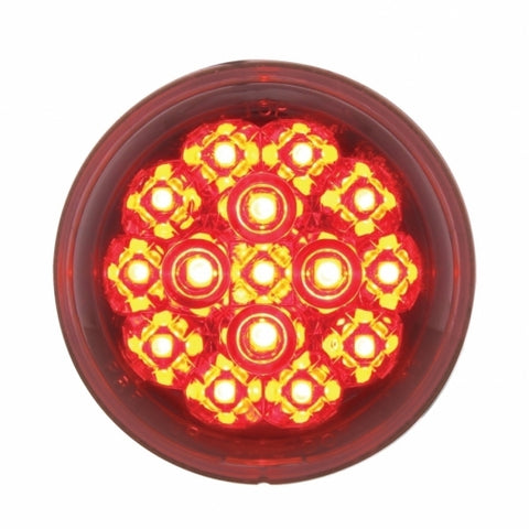 15 RED LED 2 3/8” HARLEY TURN SIGNAL - CLEAR LENS