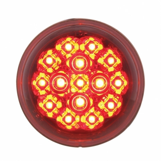 15 RED LED 2 3/8” HARLEY TURN SIGNAL - CLEAR LENS