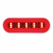 22 LED 6" OVAL "GLO" LIGHT - RED LED / RED LANS