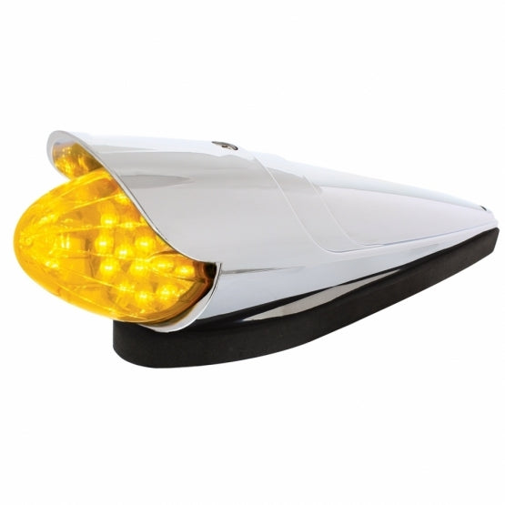 19 LED GRAKON 1000 STYLE REFLECTOR CAB LIGHT W/ VISOR - AMBER LED / AMBER LENS