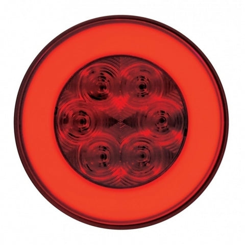 21 RED LED 4" "GLO" S/T/T LIGHT - RED LENS