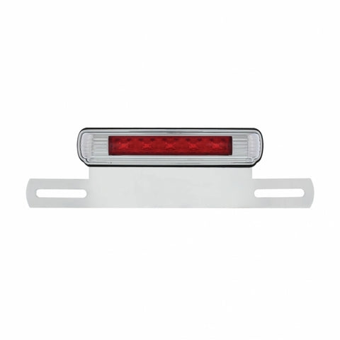 CHROME LICENSE PLATE BRACKET WITH LED 3RD BRAKE LIGHT AND LICENSE PLATE LIGHT