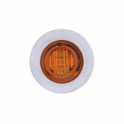 3 LED DUAL FUNCTION MINI AUXILIARY/UTILITY LIGHT WITH BEZEL & PLASTIC WASHER - AMBER LED/AMBER LENS