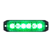 6 High Power LED "Competition Series" Slim Warning Light - Green